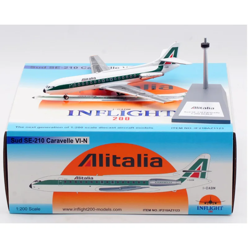 

Diecast 1:200 Scale Alitalia SE-210 I-DABM Alloy Aircraft Model Collection Souvenir Display Ornaments