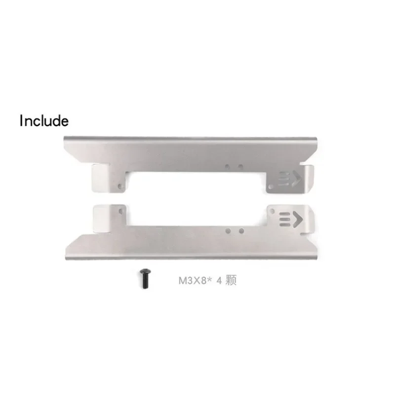 UMG10 Chassis Side Guard Side Skirt Stainless Steel Armor AXIAL SCX10 II  for 1/10 RC Car Parts