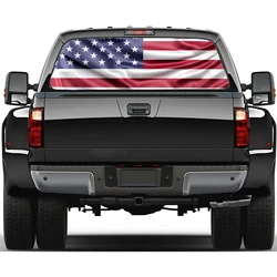 American flag Car rear window decal sticker decoration for trucks cars perforated vinyl universal wrap sticker