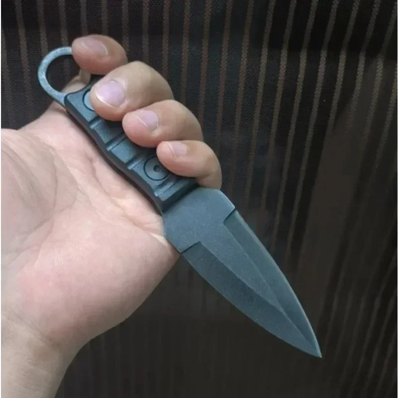 Professionelles Outdoor-Überlebensmesser, feststehende Klinge mit Scheide – aus hochhartem D2-Stahl, geeignet für Camping und Jagd – Detail 14