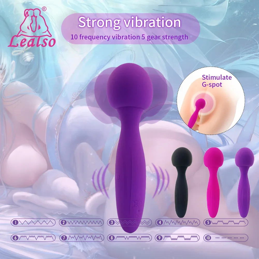 Vibrator Soft Silicone Dildo Realistic Penis Strong Motor G-spot Clitoral Stimulator AV Stick Masturbator Adult Female Sex Toy