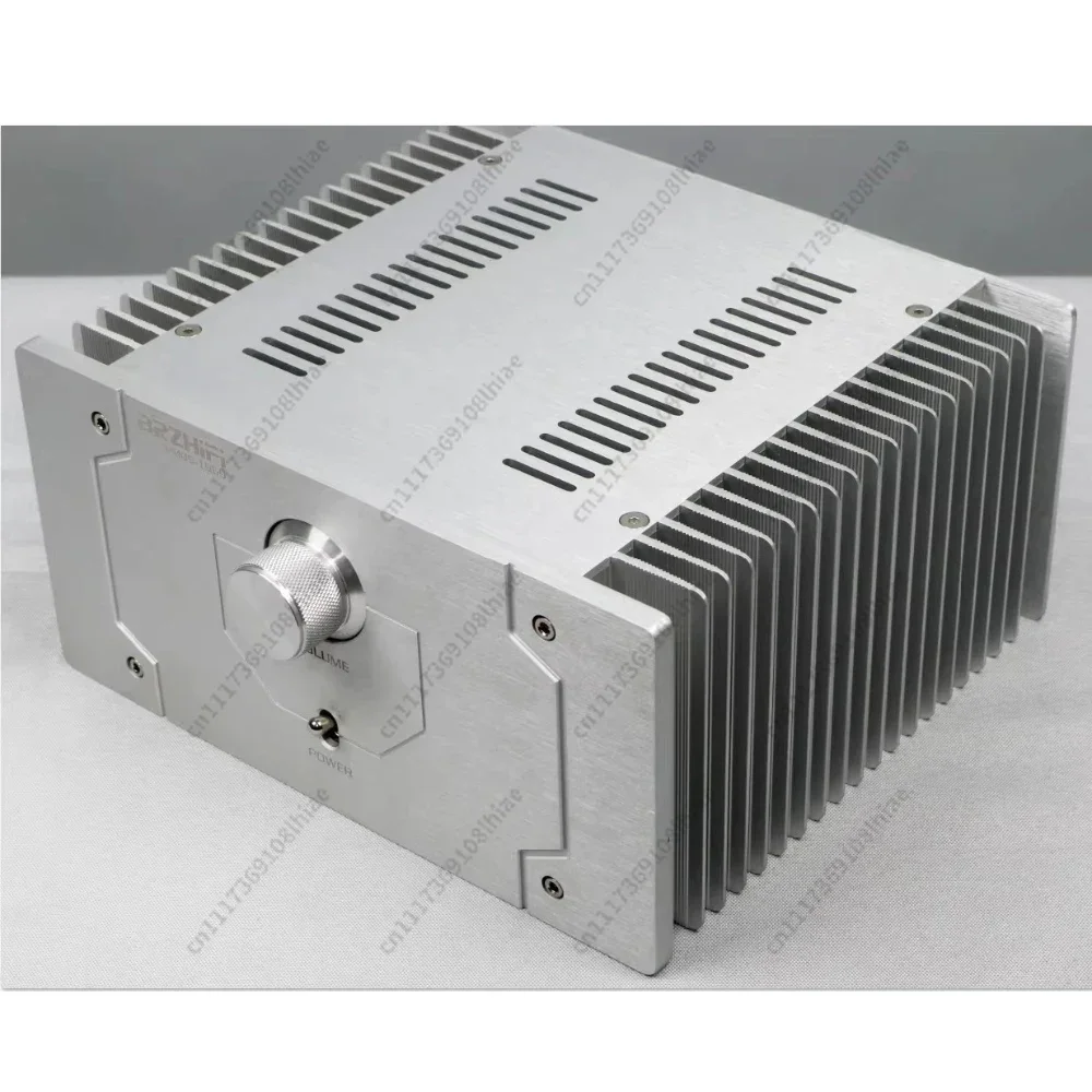 Precision Full Aluminum Amplifier Chassis Case with Dual-Side Heatsink 240x211x120mm