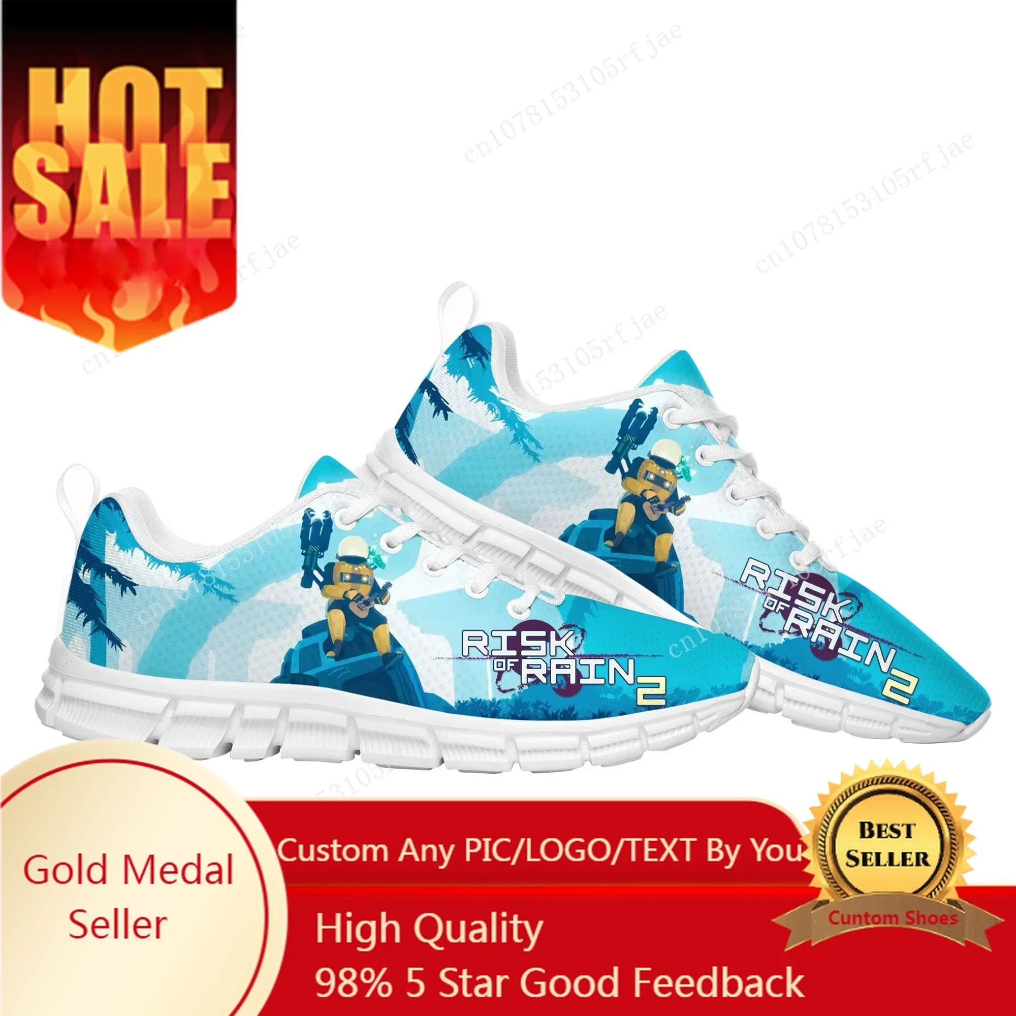 Risk Of Rain 2 Sports Custom Shoes Cartoon Game Men Women  Sneaker Tailor Made Couple Built Shoes