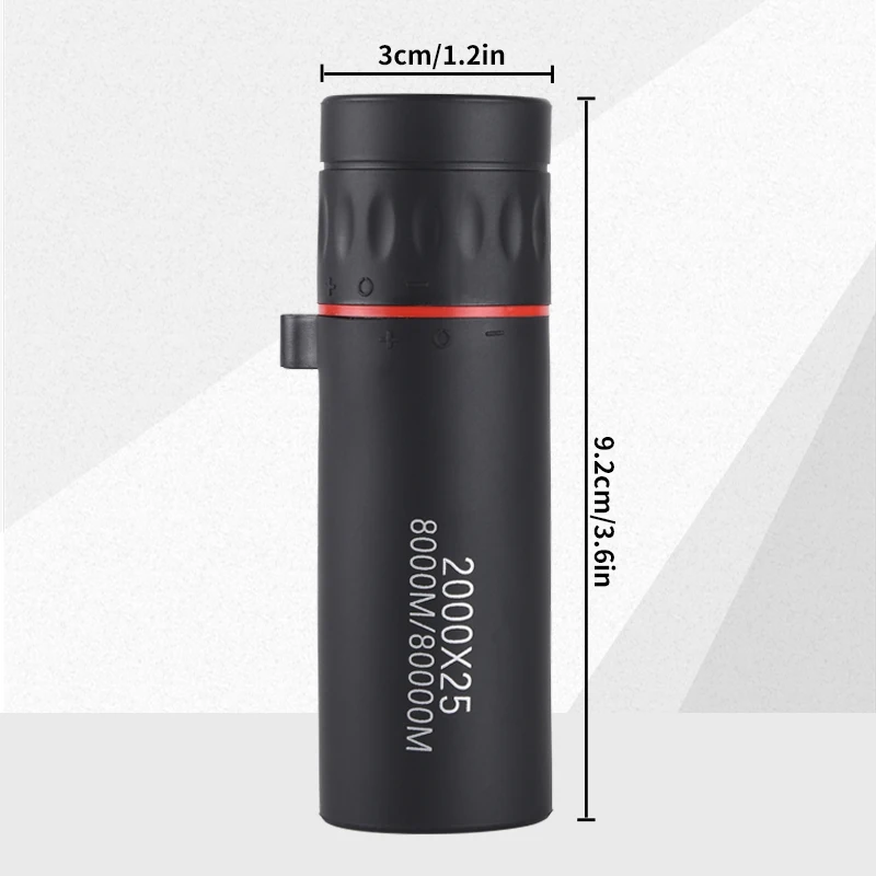 أحادي العين 2000x25 HDTelescope تلسكوب صغير محمول للهاتف المحمول مع حامل التخييم في الهواء الطلق الصيد مراقبة الطيور التلسكوبات