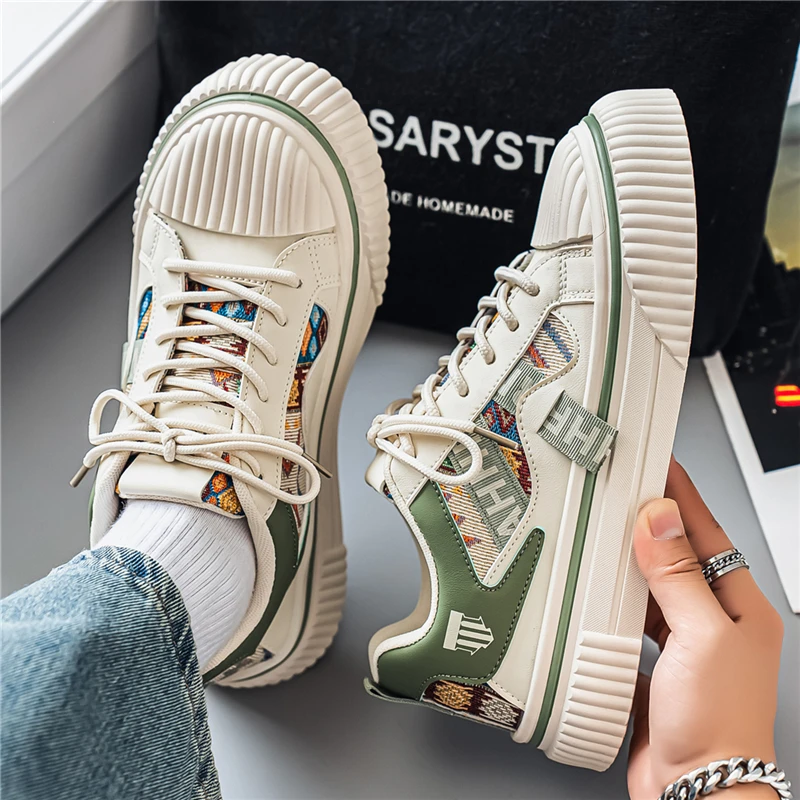 

Summer Urban Leisure Sneakers for Men Circulation Breath Mesh Flexible Shock Absorb Sole Daily Outdoor Trainer Shoe