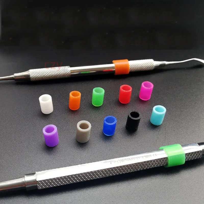 Dental tools, equipment, silicone color identification ring, mobile phone pole type classification mark, color code ring, oral m