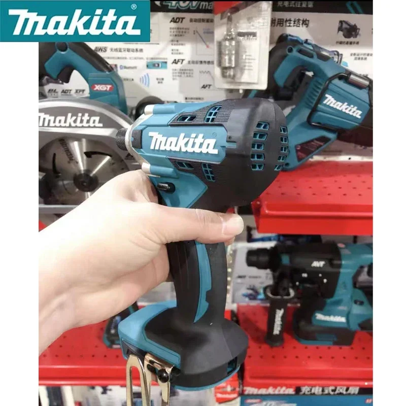 Makita DTD156Z 18V Cordless Impact Driver Bare Metal 155 Nm 1/4 inches Torque Compact Electrical Screwdriver Power Tool DTD156