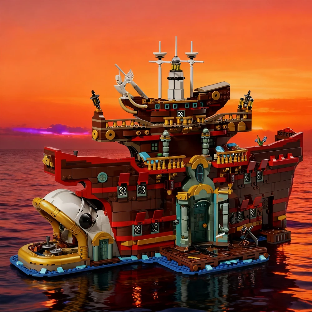 MOC 75640 Street View – bâtiment de Restaurant flottant, modèle créatif de bricolage, série créative, cadeau de noël et d'anniversaire