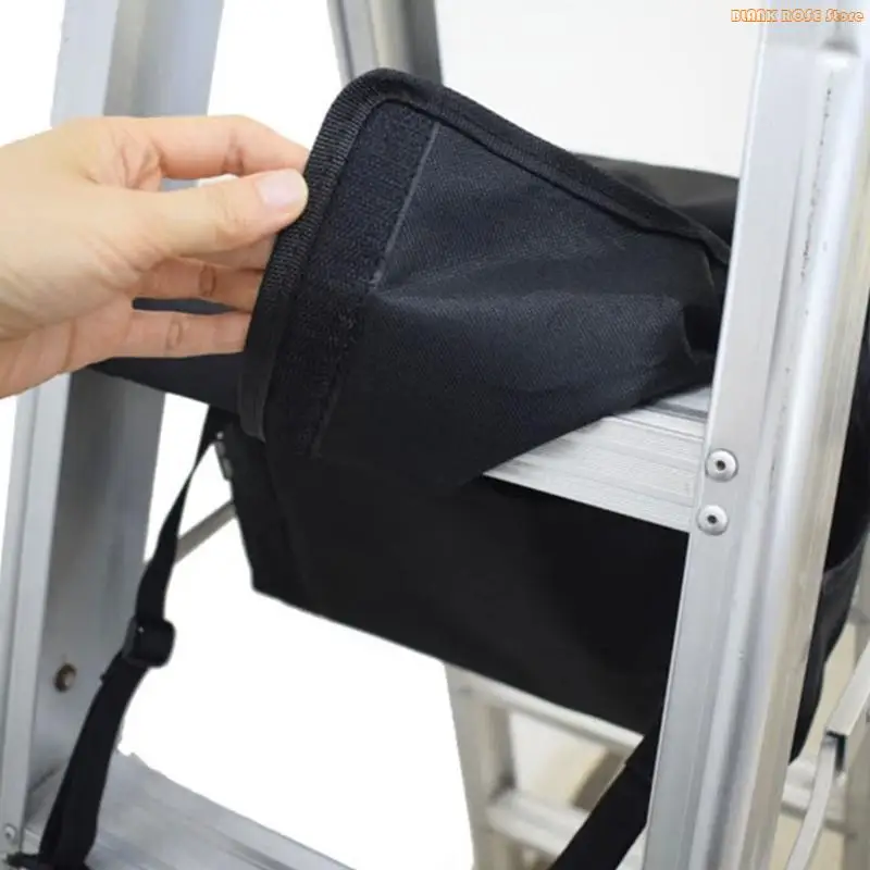 K1AE Strong Ladder Attachable Utility Bag Large Capacity Designs Heavy Duty Ladder Bag for Professional DIY Project