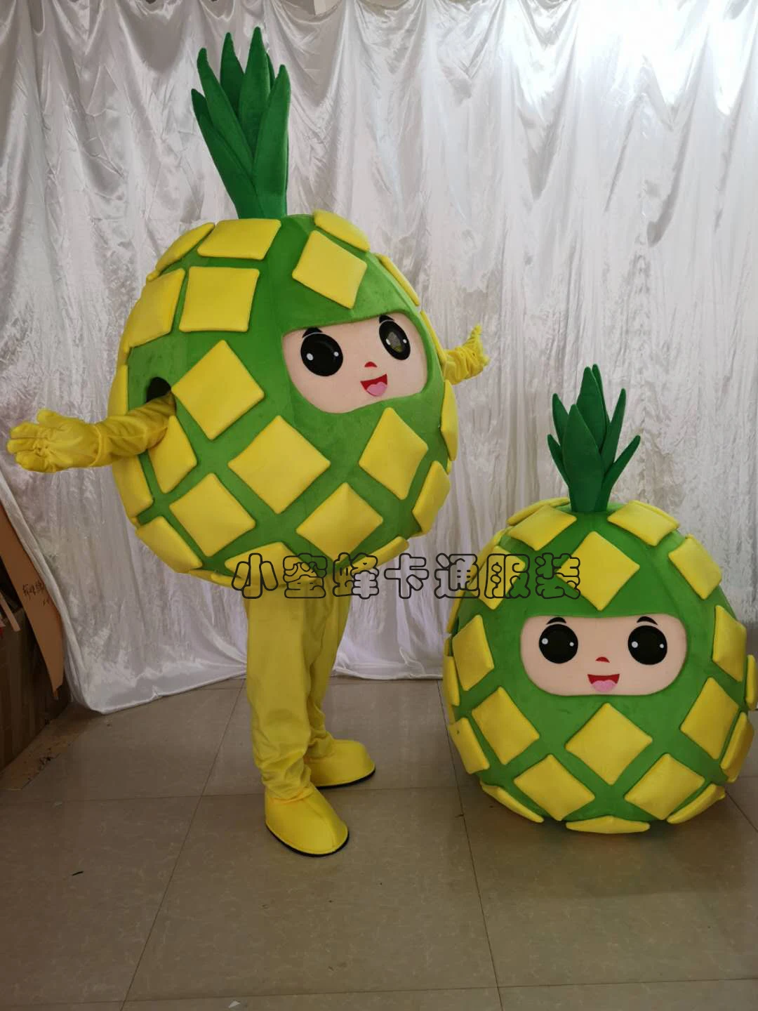 

Pineapple Mascot Costume Fruit Cartoon Apparel Halloween Birthday Cosplay Adult Size Performance Prop costume Adult Outfit