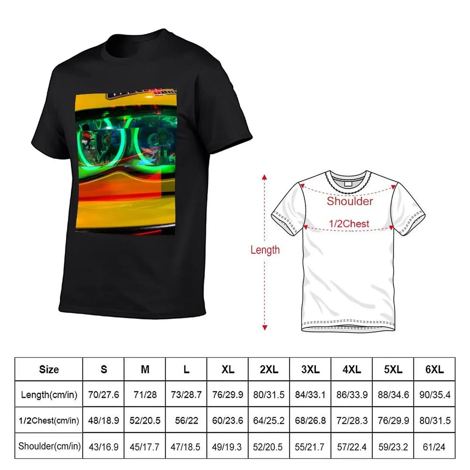 Car Glitch T-Shirt Clothing Luxury man men graphic t shirts