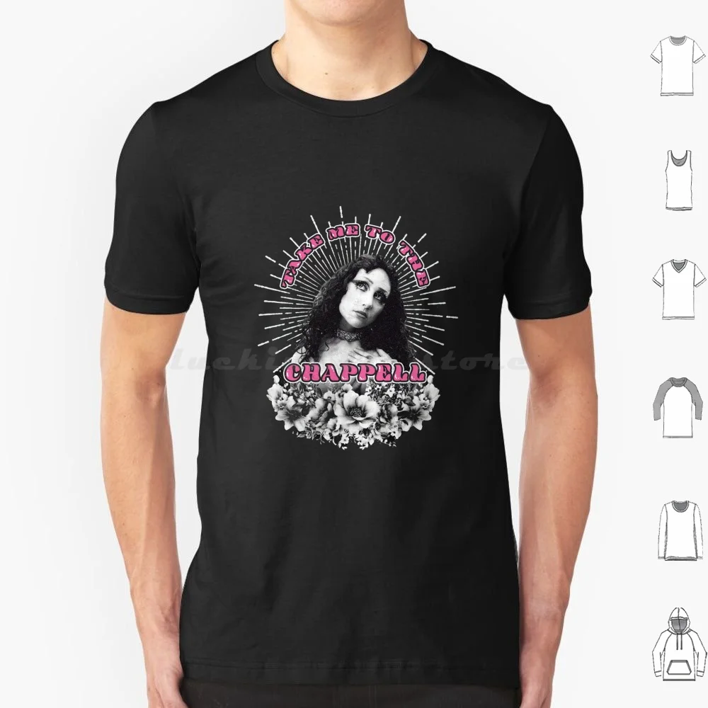 

Футболка Take Me To The Chappell Хлопок Мужчины Женщины DIY Принт Chappell Roan Pink Club Music Pink Chappell Hot To Go Red Wine