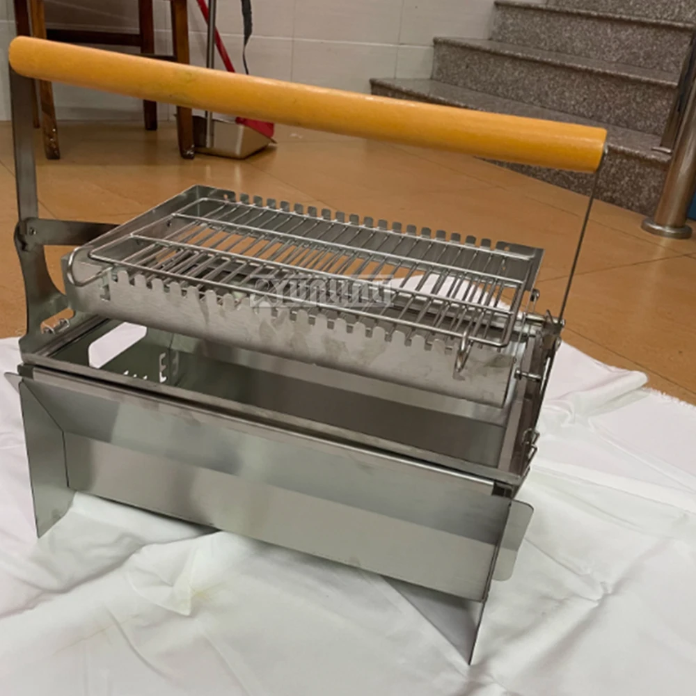 شواية فحم الوجه المنزلية في الهواء الطلق انفصال شبكة دوارة شواء Kippengrill Electrisch