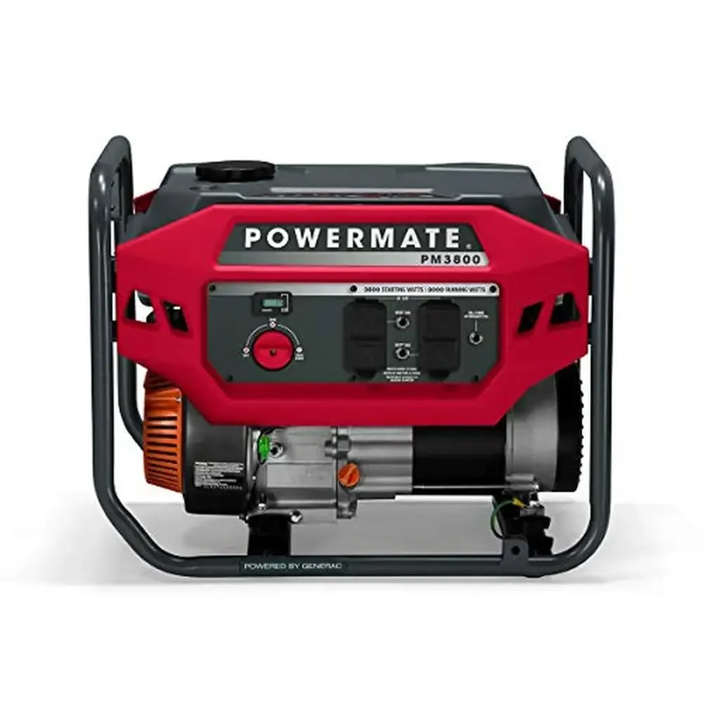 3800-Watt Gas-Powered Portable Open Frame Generator with Ultra-Quiet Performance Home Camping RV Outdoor Activities Powerdial