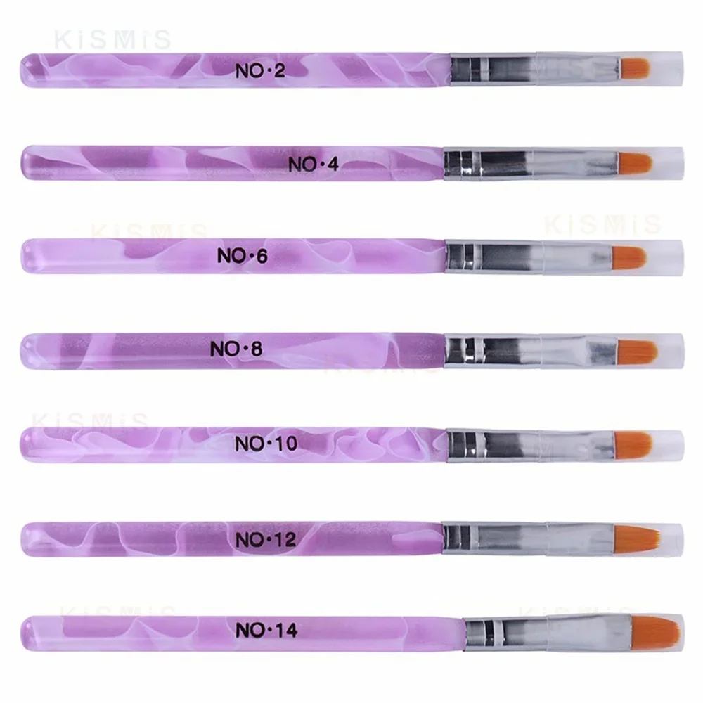 매니큐어 세트 7개 네일 아트 디자인 브러쉬 펜 아크릴 젤 폴리쉬 페인팅 아이라이너 펜 뷰티 도구