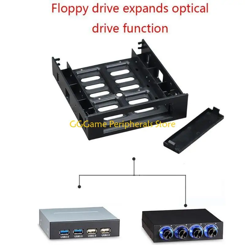 U55B HDD Storage Box Internal Single Bay Tray-Less Mobile Rack for 2.5 3.5 Inch