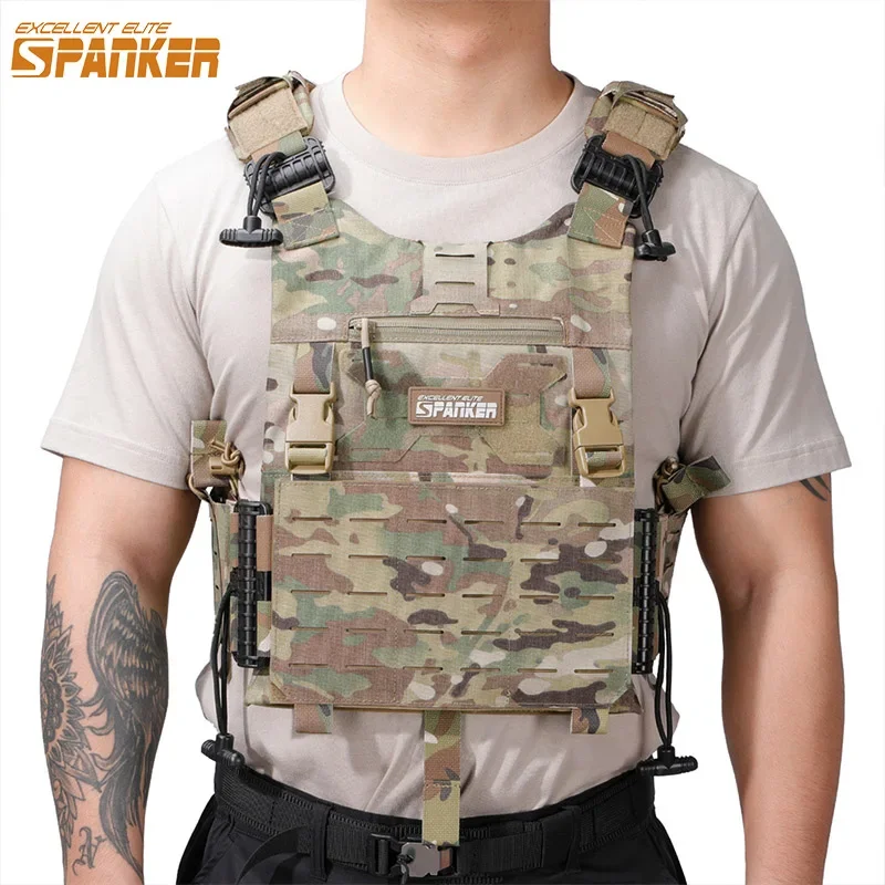 Tactical Vest Hunting Plate Carrier Modular Vests Portable Molle Airsoft Training Vest Adjustable Hunting Vests CS Game Jungle