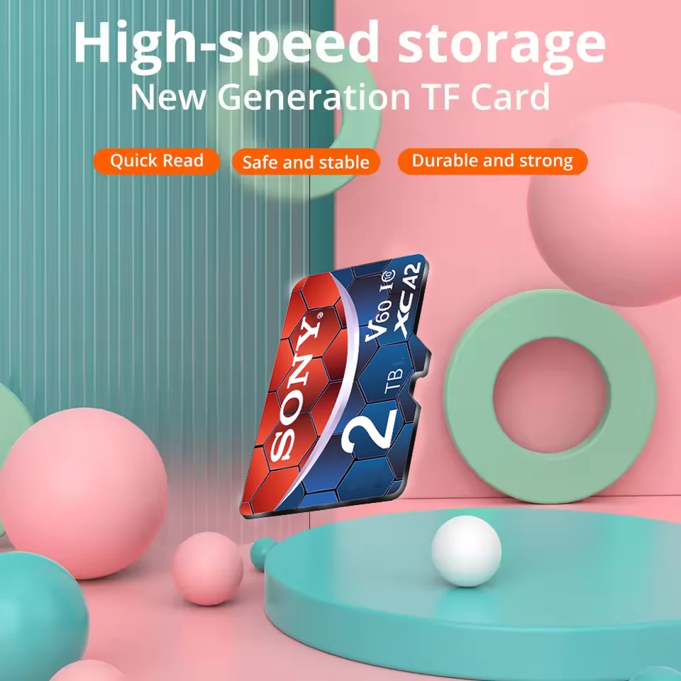 SONY MicroSD 2 TB 1 TB 512 GB 256 GB 128 GB 64 GB Speicherkarte U3 V60 A2 Lesegeschwindigkeit bis zu 70–130 MB/s Spielekonsole Tablet-Speicherkarte