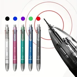 17pcs/lot 6 In 1 Multicolor Ballpoint Pens 5 Colors Ball Pen 1 Automatic Pencil With Eraser For School Office Writing Supplies