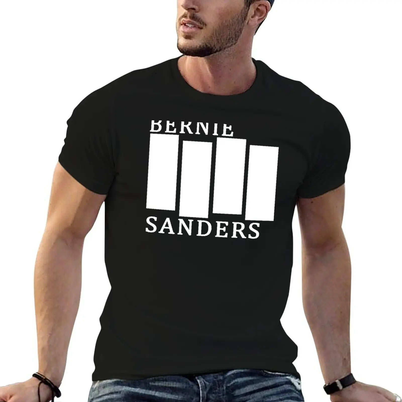 

Bernie sanders black flag 2020 T-Shirt funny t shirts cotton man graphic t shirt T-Shirt