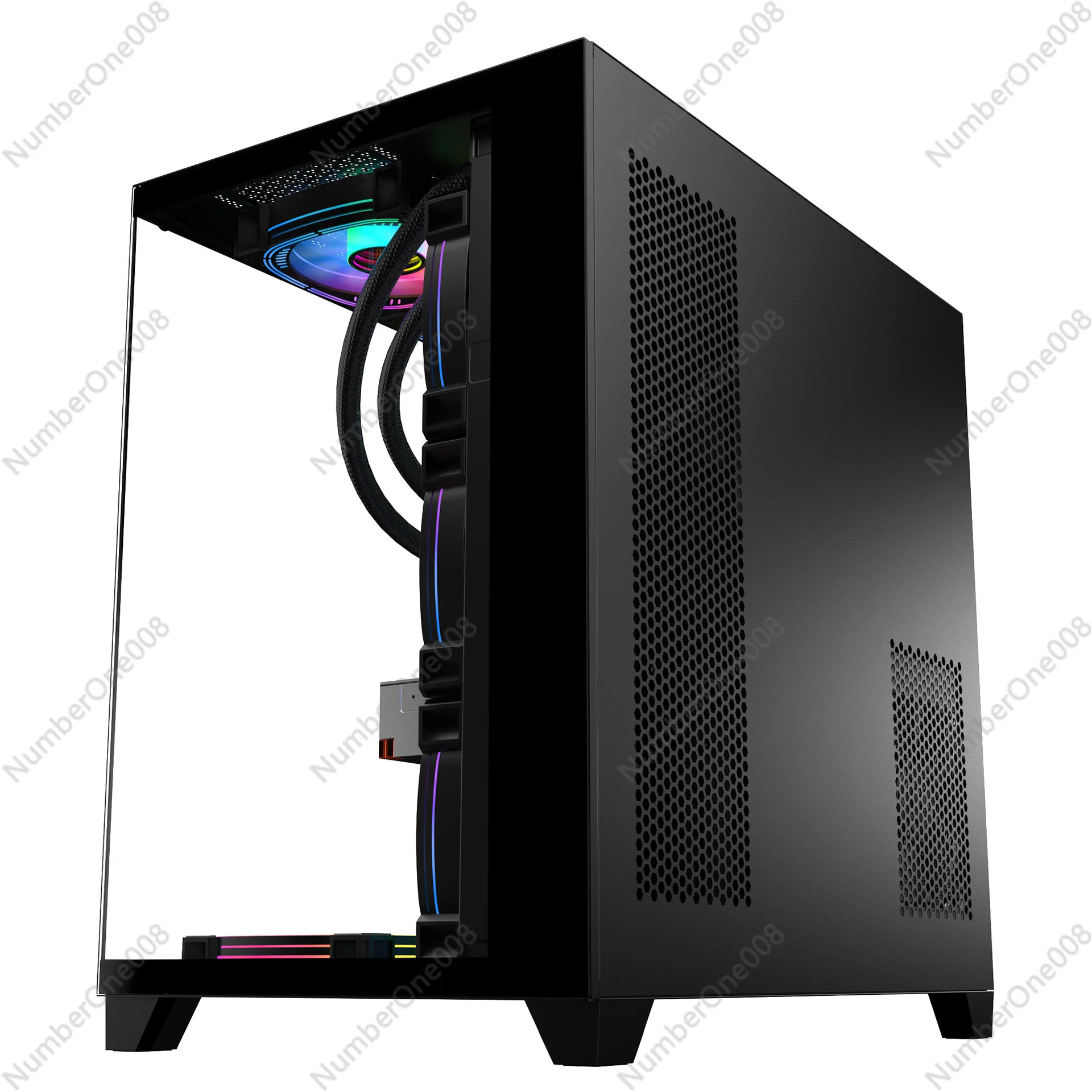 جهاز كمبيوتر مكتبي حديث الأكثر مبيعًا لعام 2025 USB3.0 حافظة كمبيوتر ATX Business E-sports Gaming