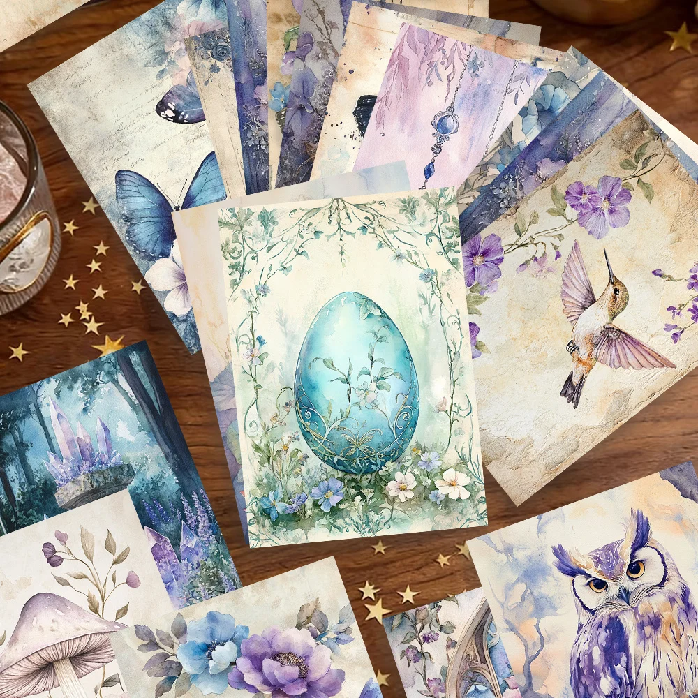 

32pcs, fresh watercolor fairy postcards, indoor bedroom decoration, wall stickers, message cards, greeting cards, commemorative