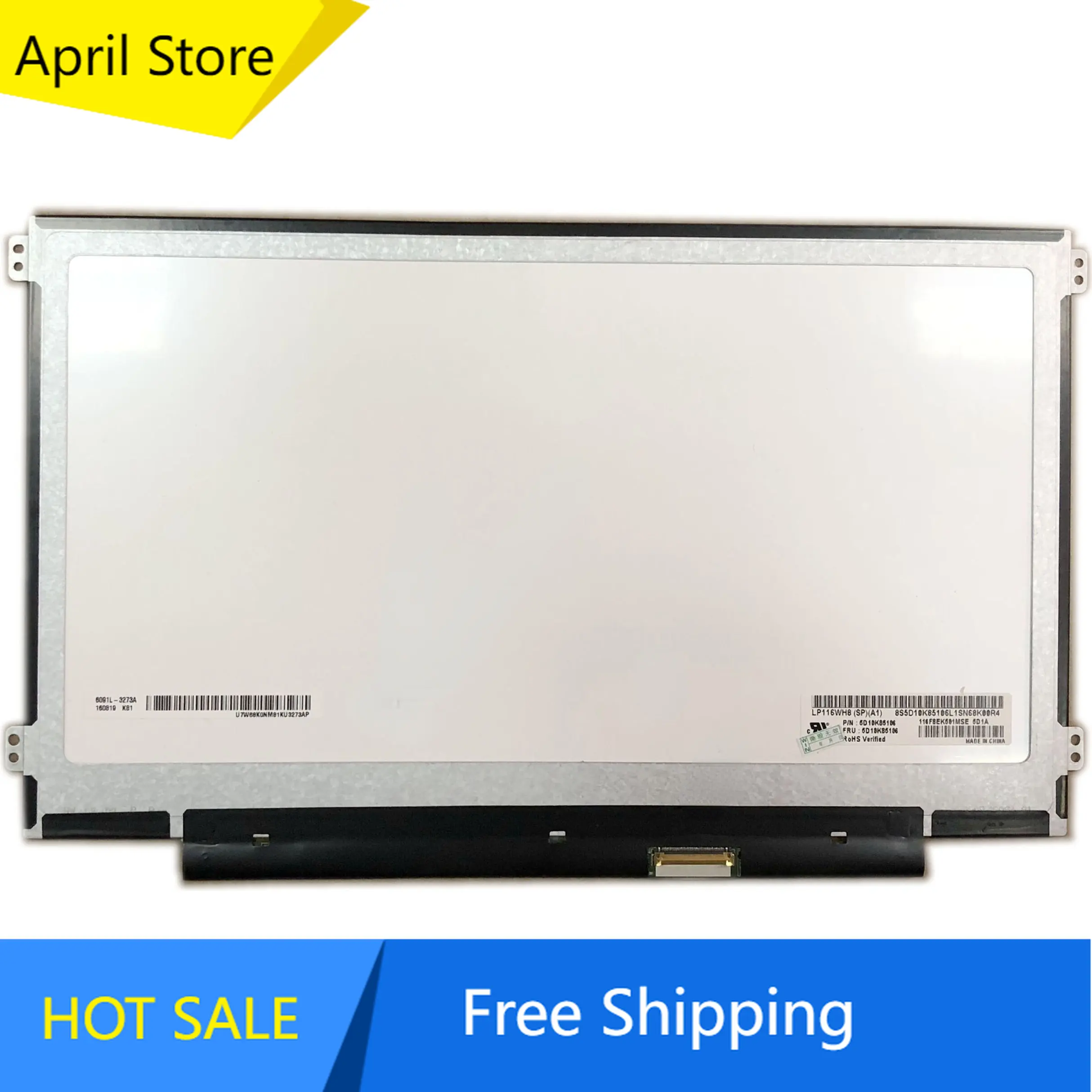 

LP116WH8 SPA1 LP116WH8-SPA1 11.6" WXGA HD 1366x768 LED LCD Screen Panel IPS EDP 40 Pins