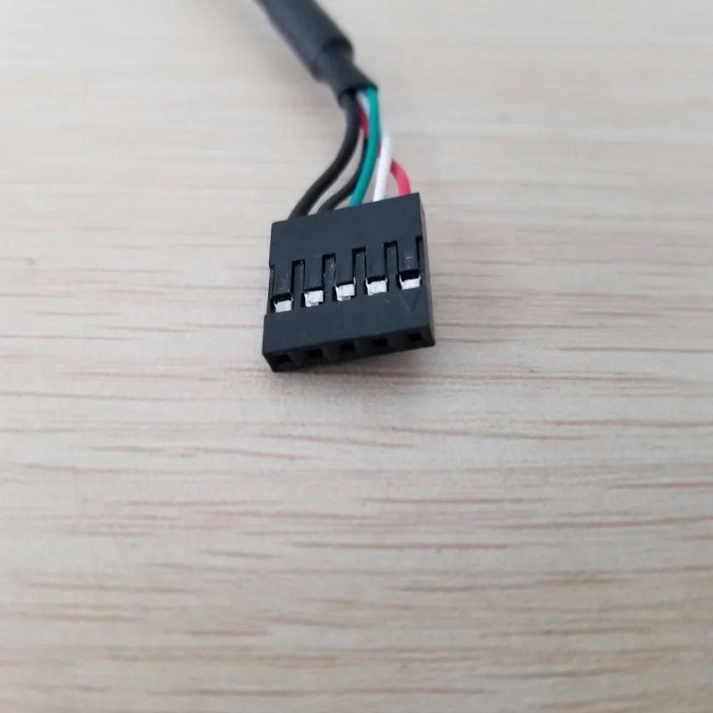 USB 2.0 Tipo A Panel Mount Feminino com Parafuso, Cabo de Extensão de Dados, Dupont 5 pinos cabeçalho, Cabo Motherboard, 2.54, 5 P, 30cm