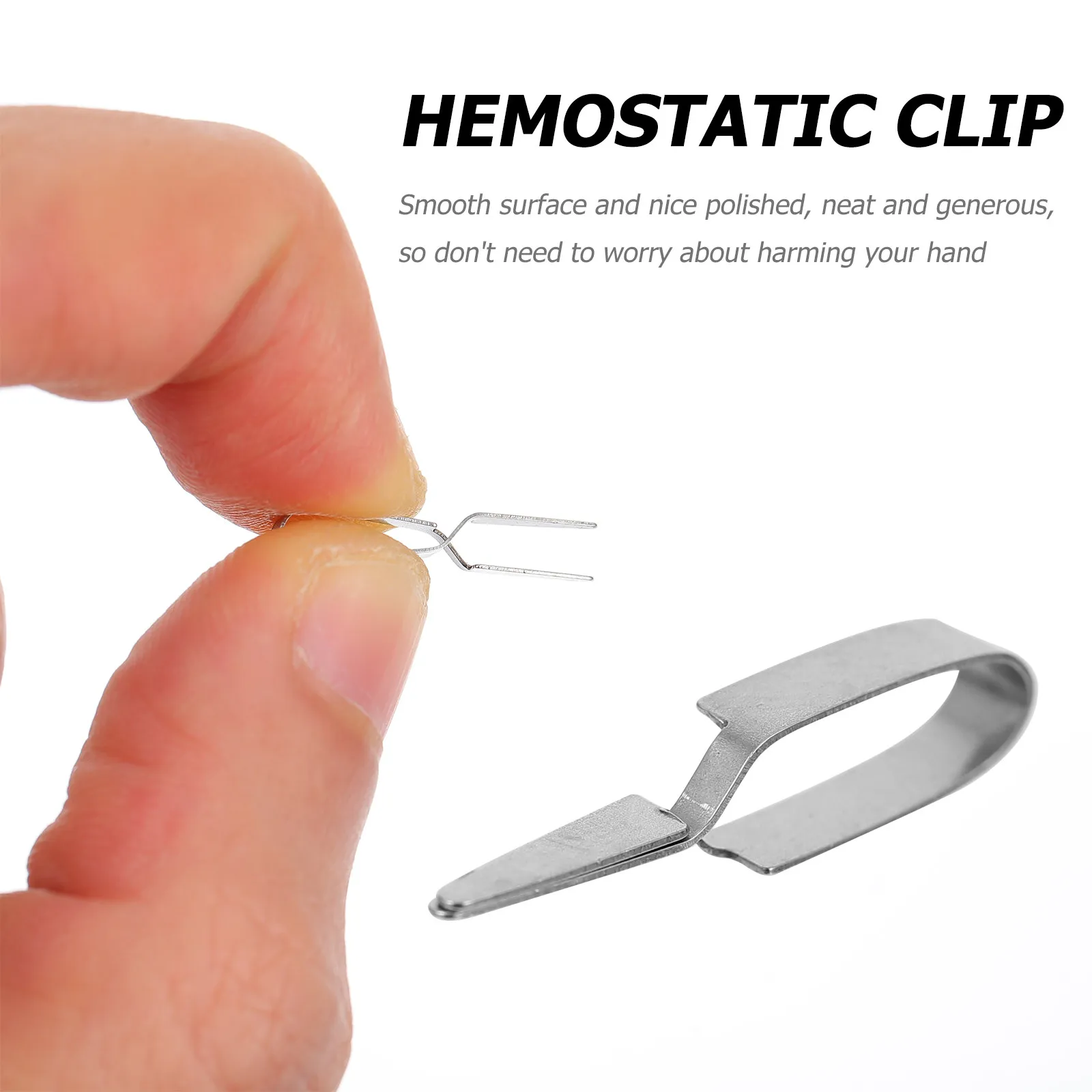 

1Pcs Vein Clip Sturdy Stainless Steel Hemostatic Clamp Corrosion Resistant Laboratory Clip Medical Teaching Tool
