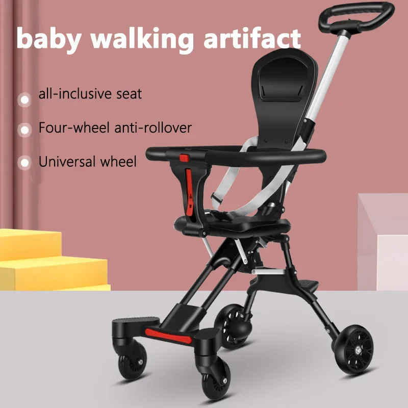 

Children Walking Baby Stroller Infant Travel Carriage Cart Four Wheels Stroller Kid Foldable Trolley Baby Lightweight Stroller