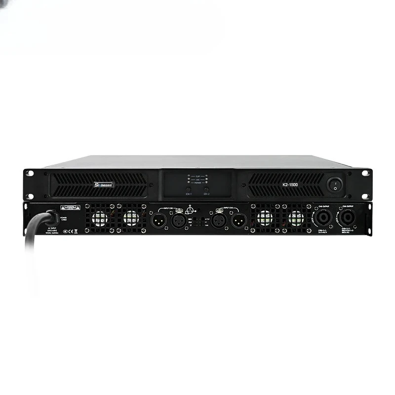 K2-1500 Digital 2 Channel Class d 4 Ohms Professional Power Amplifier 1500w Sound Equipment
