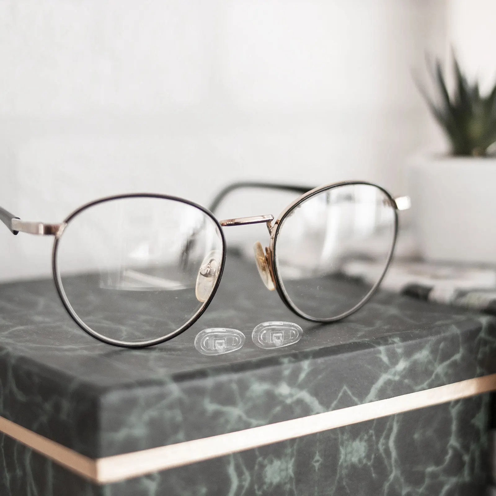 

8Pcs Silicone Nose Pads Chamber Cushion Replacement Anti Slip Eyeglasses Accessories for Sports Work Study