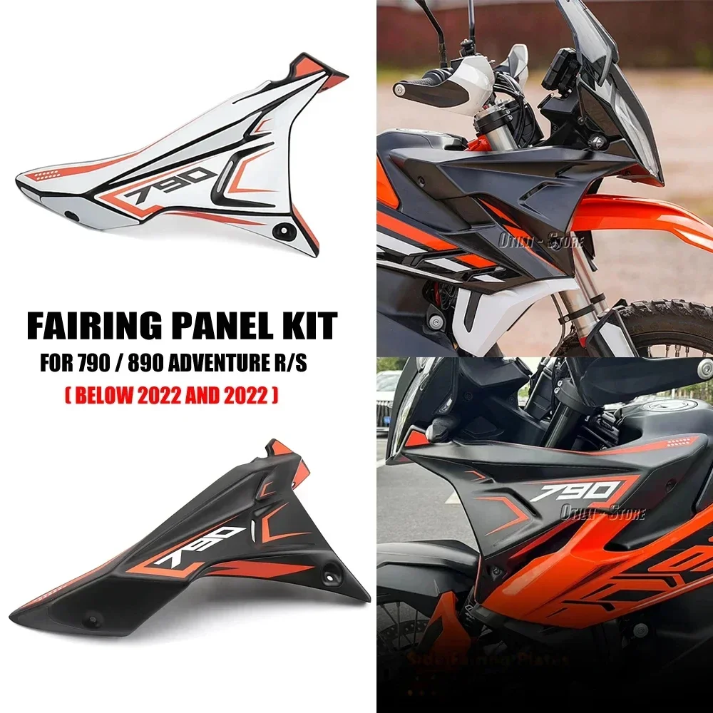 For 890 Adventure ADV R 790 ADVENTURE S Motorcycle 2020-2022 Side Panel Fairing Cover Front Headlight Side Panel