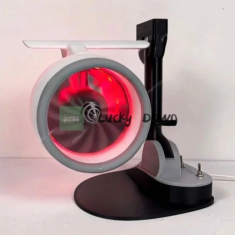 

USB-вентилятор-увлажнитель со светодиодной подсветкой, дизайном двигателя самолета, мощным настольным охладителем и декоративным гаджетом