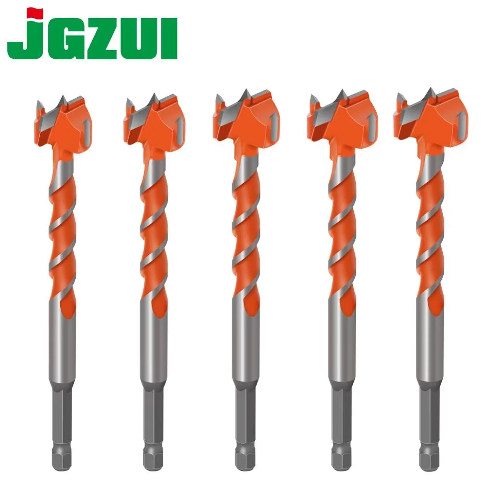 1pcs 16mm-25mm Longer Forstner Tips Woodworking Tools Hole Saw Cutter Hinge Boring Drill Bits Round Shank Tungsten Carbide Cutte