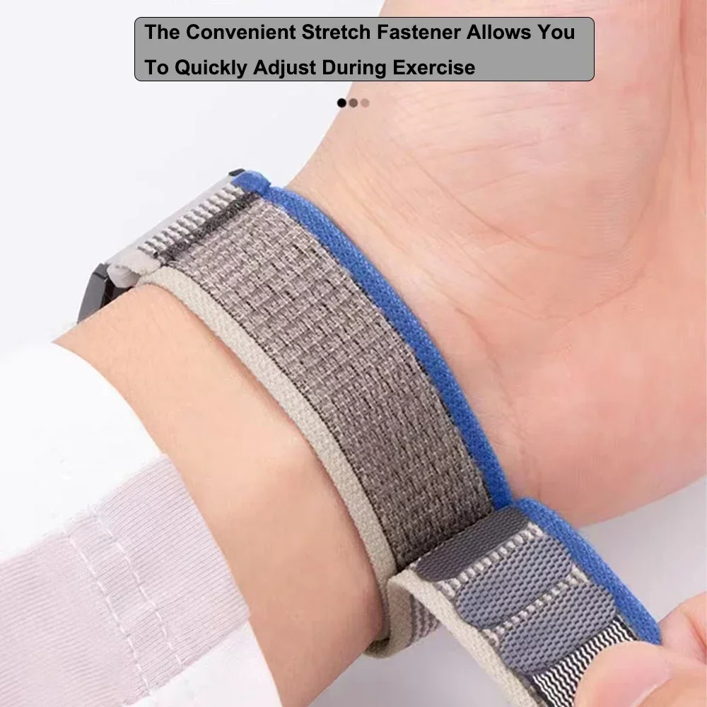 SUUNTO RACE S/OCEAN/VERTICAL/5 9 PEAK PRO用ナイロンループストラップ、COROS PACE 3 2 APEX 2 Proスポーツブレスレット用、20mm 22mm腕時計バンド