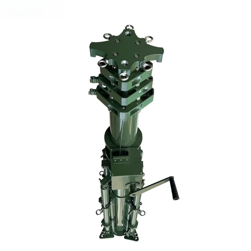 Manual vertical spraying winch upward telescopic winch upward mast