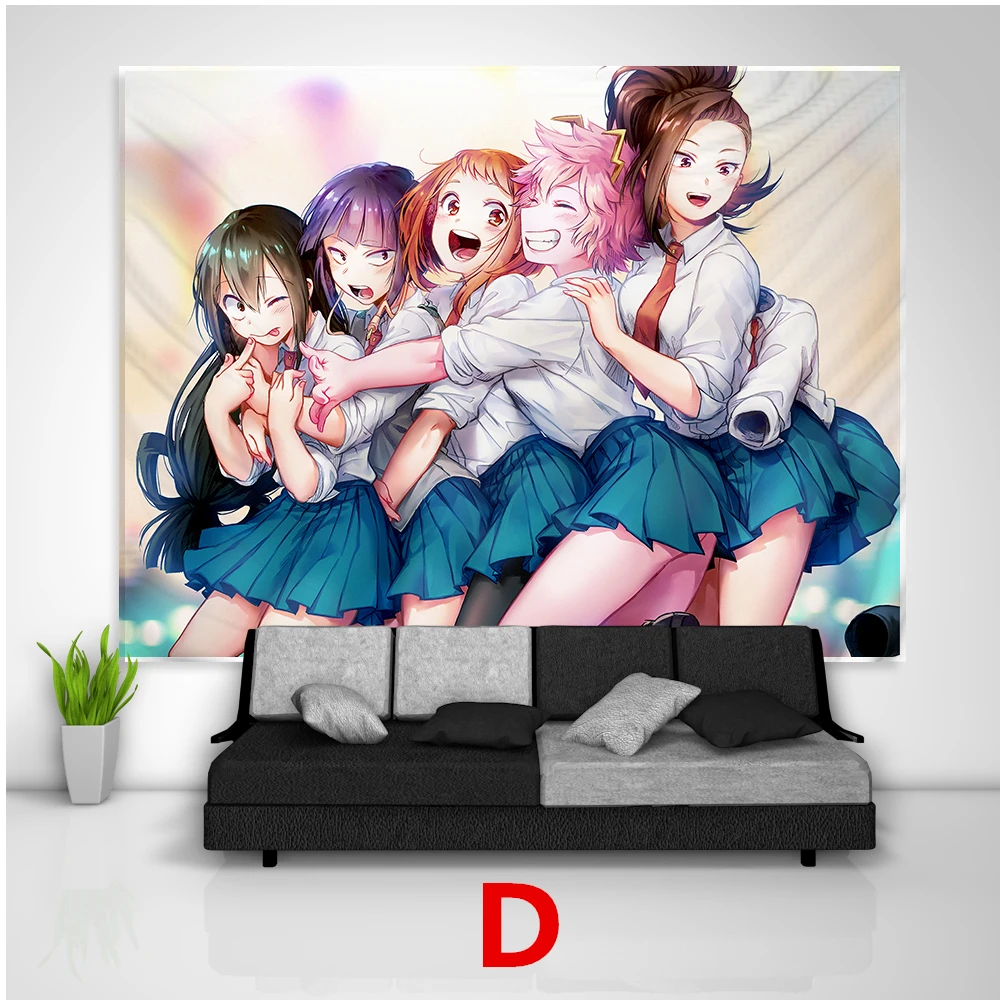 Anime Room Decor Pictures for Home Decor Boku No Hero Academia Tsuyu Ochako Tooru Manga Wall Art Canvas Painting Posters Prints