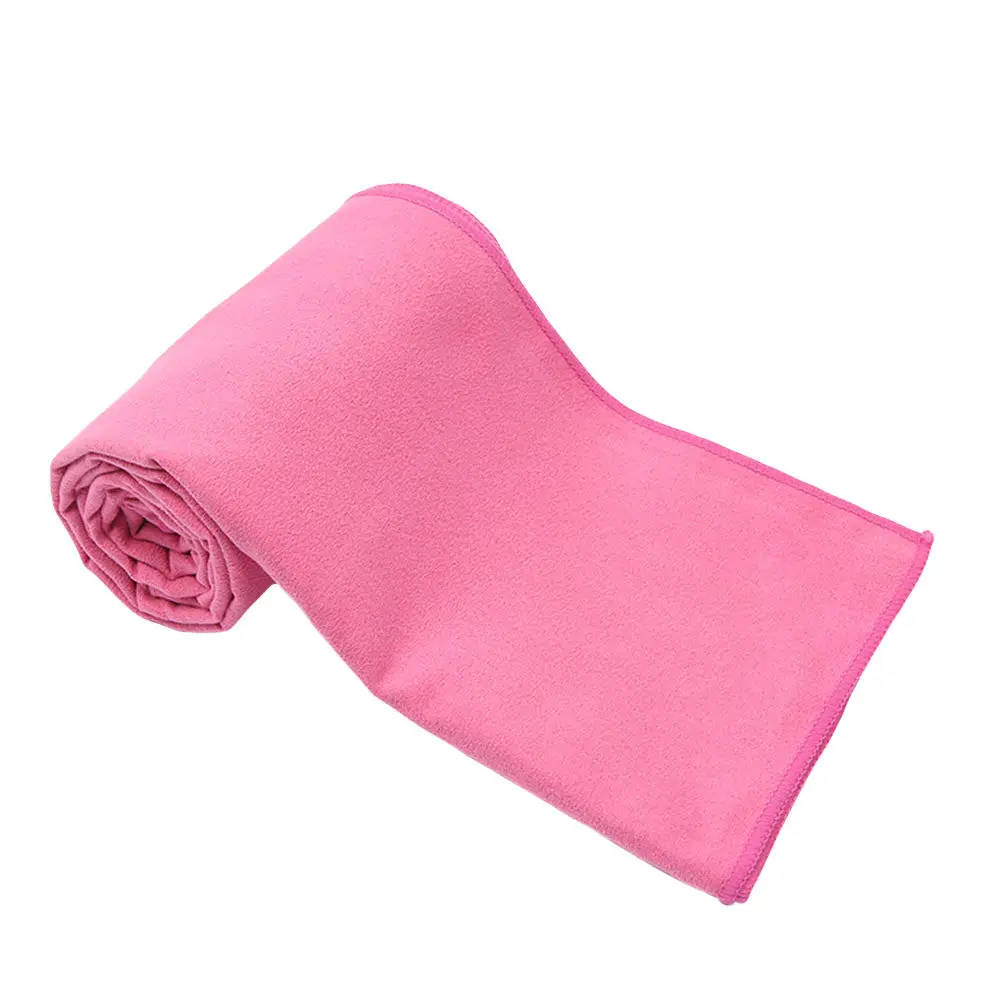 Antibacterial Quick Dry Towel Microfiber Super Absorbent Soft Skin Friendly for Travel Fitness Yoga Camping Swimming Rose Red