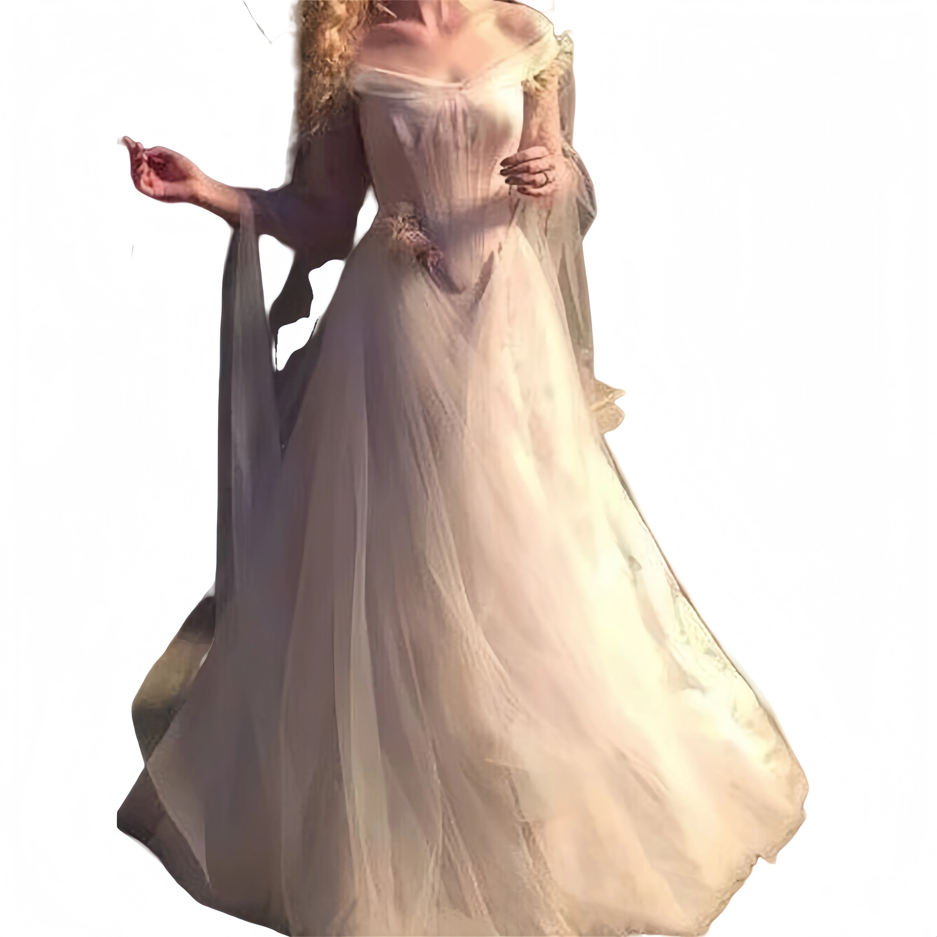 Fée elfique princesse robe De mariée Corset une ligne jardin classique robe De mariée Blush rose longue personnalisé Vestido De Novia