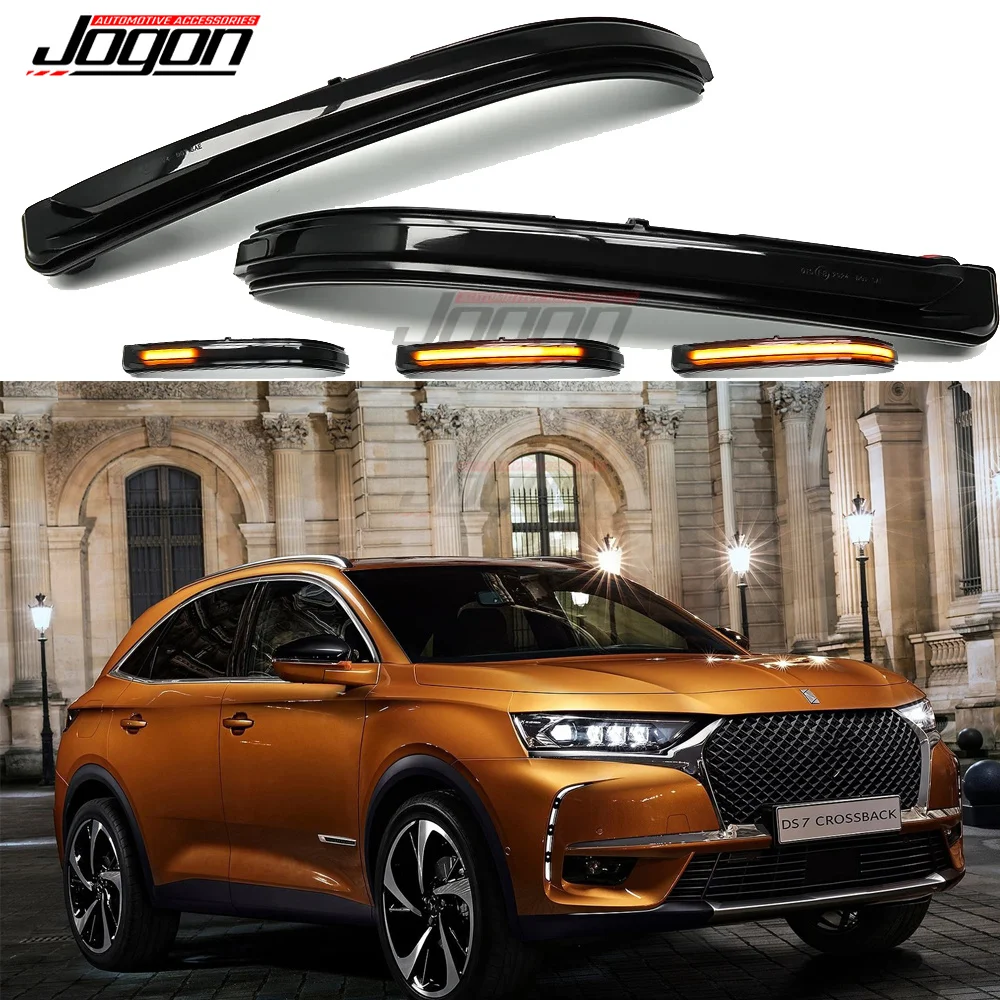 For DS 7 Crossback 2017 2018 2019 2020 2021 2022 LED Side Mirror Light Dynamic Turn Signal Lamp Indicator Blinker Accessories