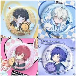 5.8cm Anime BLUE LOCK Nagi Seishiro Mikage Reo Chigiri Hyoma Bachira Meguru Cosplay Badge Pin SPTE Tinplate Brooch Accessories