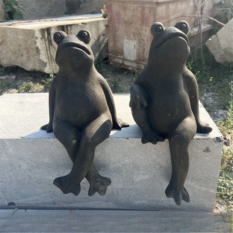 

Stone carving frog marble garden landscape animal fountain ornament