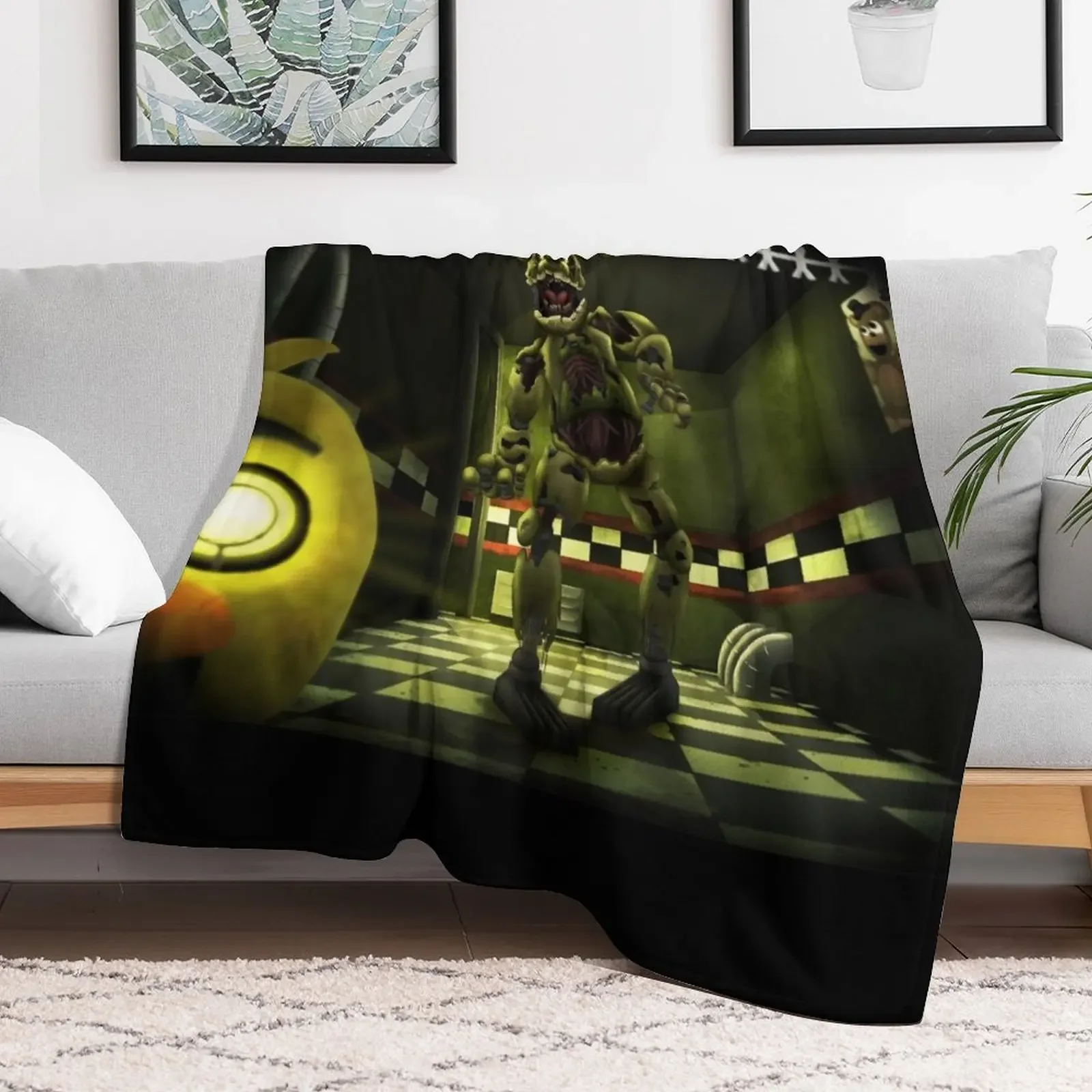 Grotesque Springtrap Throw Blanket for winter Single Blankets