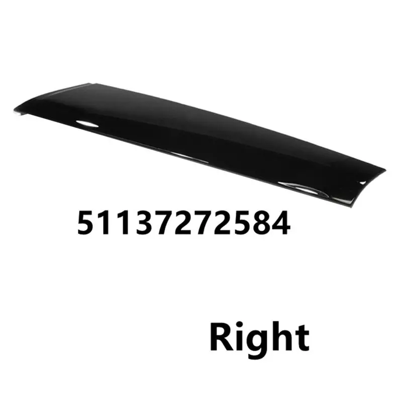 2X For-BMW Mini Cooper R57 R55 R56 07-15 Front Right Windshield Post Trim Bright Black Exterior Molding A Pillar Trim-A99D