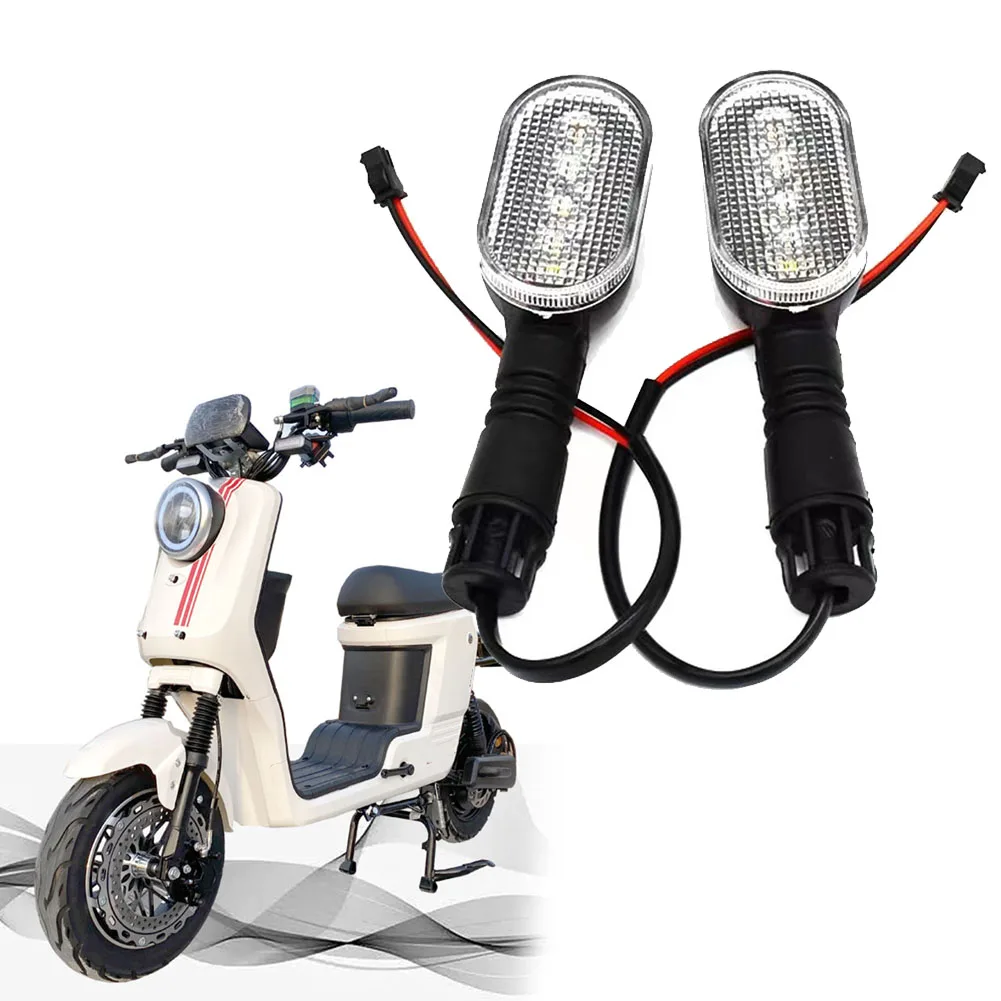 36V-72V Motorcycle Turn Light Flash Side Lamp Handle Bar Direction-Warning Indicator Bumper Taillight E-bikes Accessories Parts