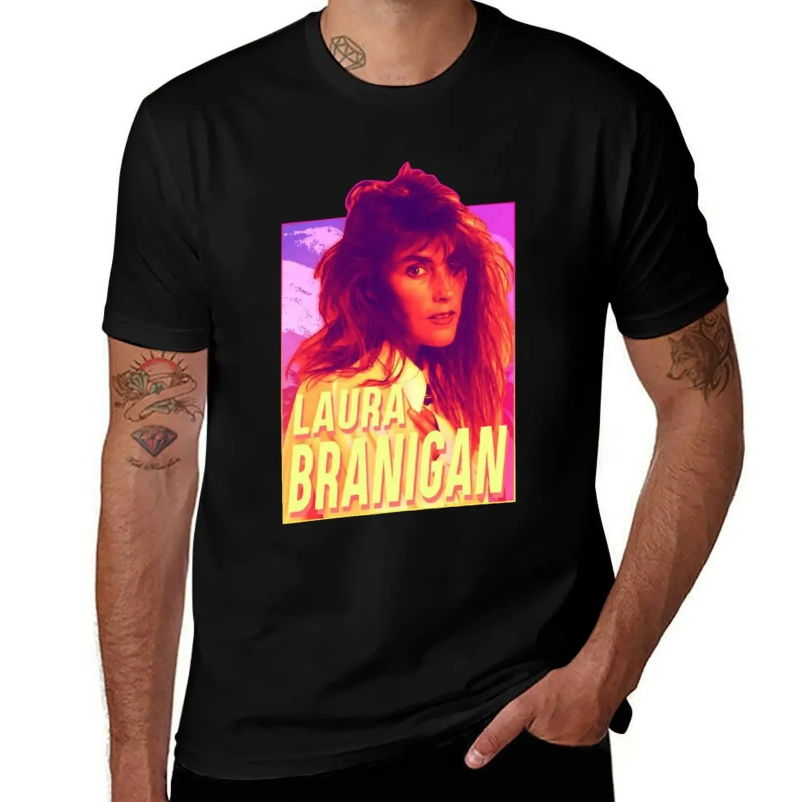 laura branigan 80s T-Shirt cheap stuff anime t shirts aesthetic clothes plus sizes fruit of the loom mens t shirts