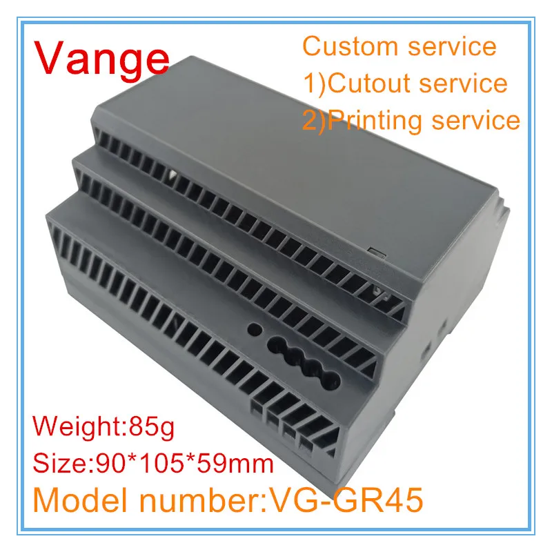 Vange electrical project box 90*105*59mm PC plastic junction box din rail housing view 3