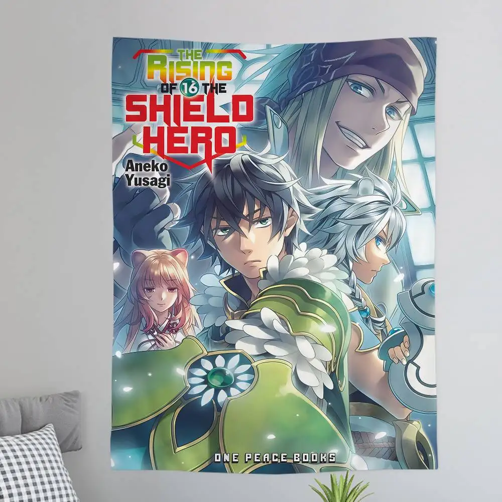 The Rising of the Shield Hero  Anime Tapestry Hippie Flower Wall Carpets Dorm Decor Cheap Hippie Wall Hanging