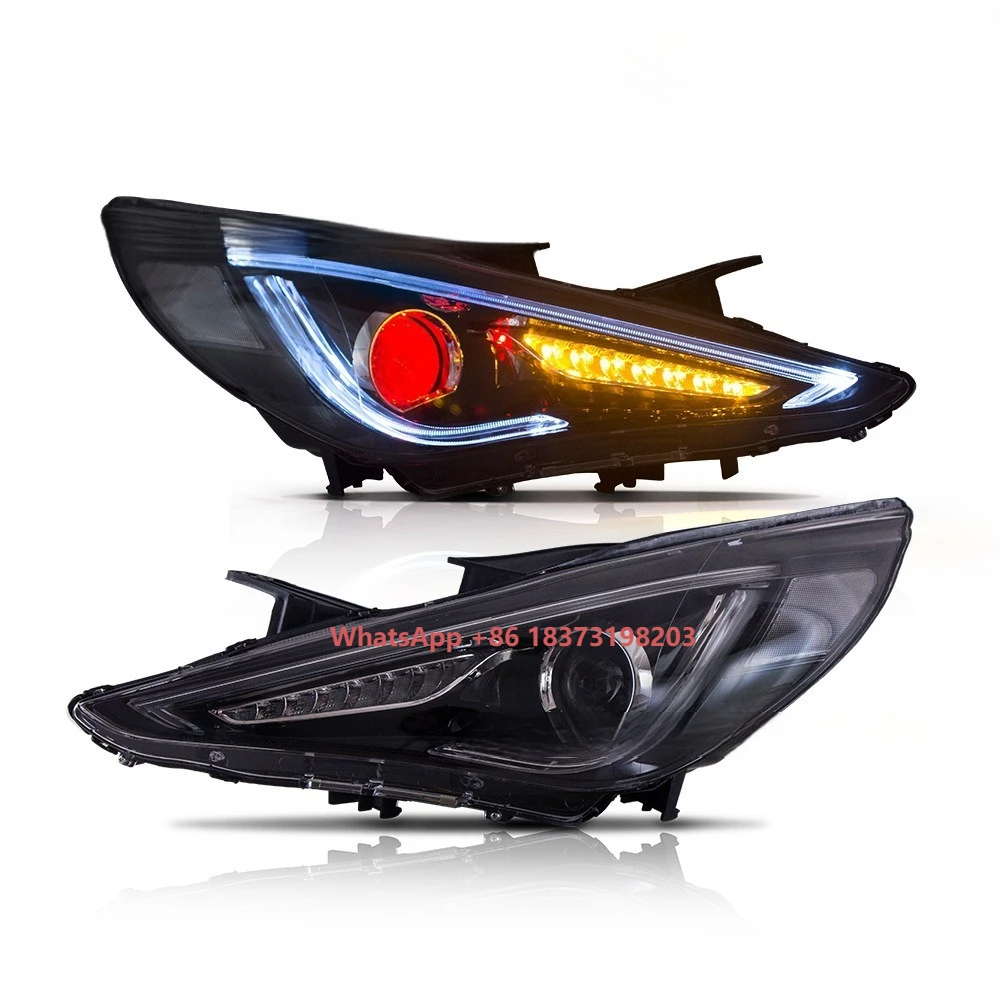 

Automotive Accessories for Sonata 11-14 Headlights Assembly LED Streamer Turn signal Automotive Headlights